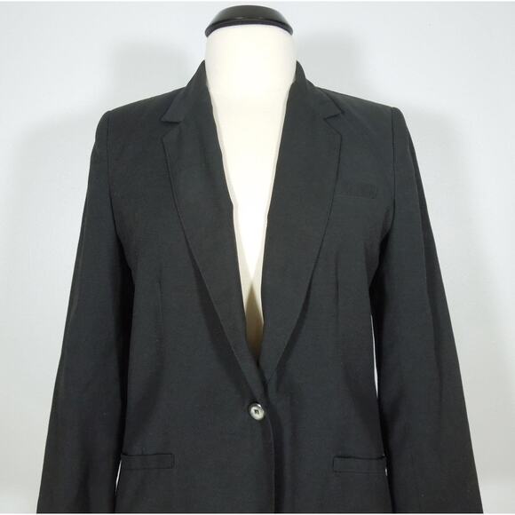 DANA POINT Suit Blazer Womens Black One Button Closure Lined Padded - Picture 6 of 7